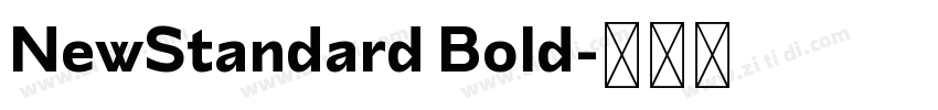 NewStandard Bold字体转换
